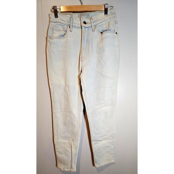 Everlane The Original Cheeky Jeans High Rise Straight Leg, Organic Cotton, Sz 27 - Picture 3 of 13